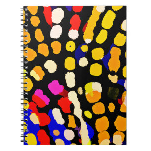 Carnet Motif de lecture couleur expressif