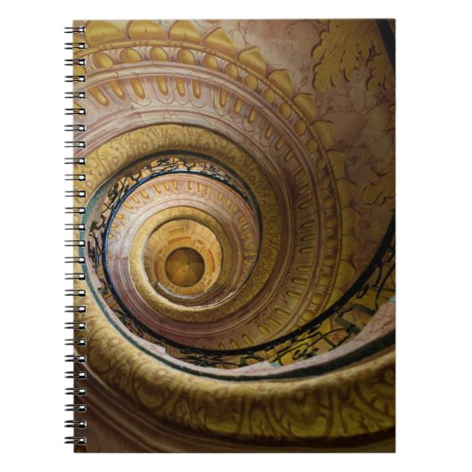Carnet Motif de l'escalier Spiral (Devant)