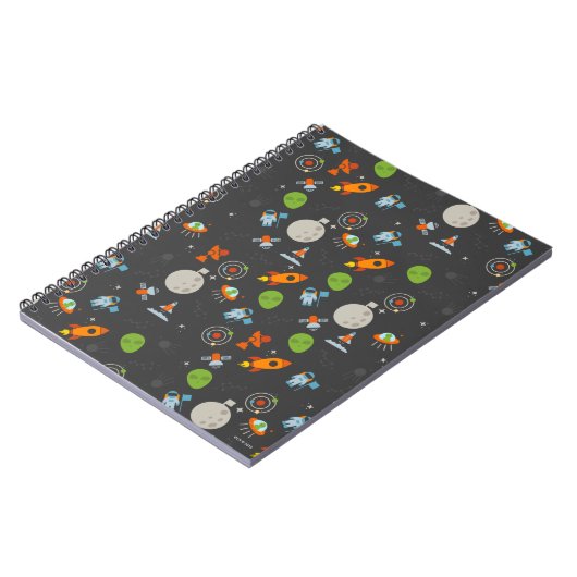 Carnet Motif de l'espace (Côté gauche)