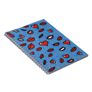 Carnet Motif de lèvres amusantes et audacieuses