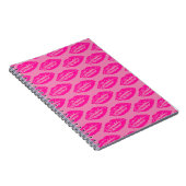 Carnet Motif de lèvres roses (Côté Droit)
