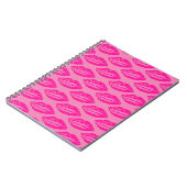 Carnet Motif de lèvres roses (Côté gauche)
