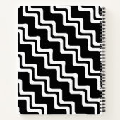Carnet Motif de ligne double couleur Diagonal Zig Zag (Dos)