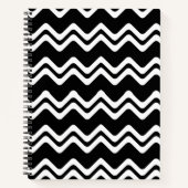 Carnet Motif de ligne double couleur Zig Zag (Devant)