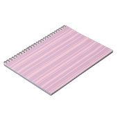 Carnet Motif de ligne violet et rose (Côté gauche)