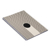 Carnet Motif de lignes d'éclipse (Côté Droit)