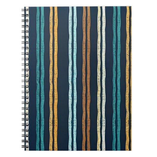Carnet Motif de lignes verticales abstraites (Devant)