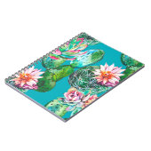 Carnet Motif de l'illustration de l'aquarelle succulente (Côté gauche)