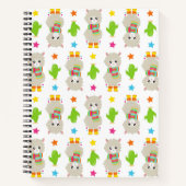 Carnet Motif De Llamas, Cute Llamas, Alpacas, Cactus (Devant)