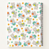 Carnet Motif De Llamas, Cute Llamas, Alpacas, Fleurs (Dos)