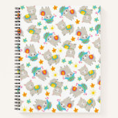 Carnet Motif De Llamas, Cute Llamas, Alpacas, Fleurs (Devant)
