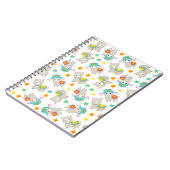 Carnet Motif De Llamas, Cute Llamas, Alpacas, Fleurs (Côté gauche)