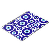 Carnet Motif de l'œil maléfique, Œil grec, Œil turc, Naza (Côté gauche)