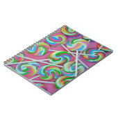 Carnet Motif de lollipops colorés (Côté gauche)
