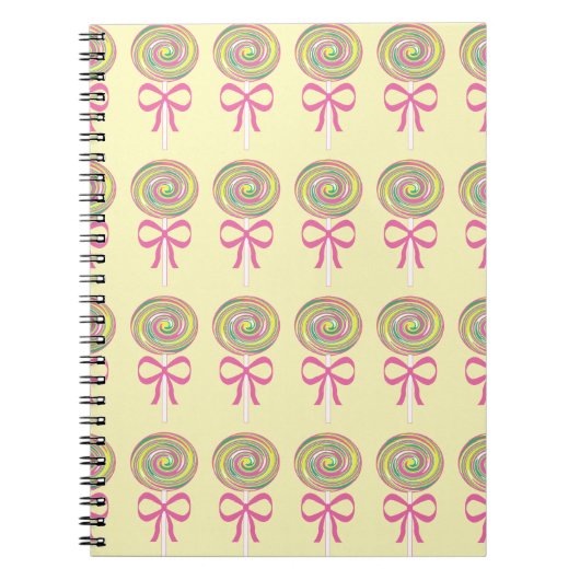 Carnet Motif de lollipops colorés (Devant)