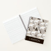 Carnet Motif de l'ours de bois du mignon Doodland (Intérieur)