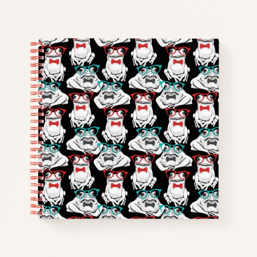 Carnet Motif de lunettes de grenouille (Devant)