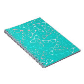 Carnet Motif de lunettes sur Aqua (Côté Droit)