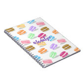 Carnet motif de macarons colorés (Côté Droit)