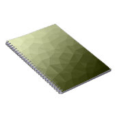 Carnet Motif de maillage géométrique dégradé vert clair d (Côté Droit)