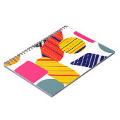 Carnet Motif de main abstraite sans couture. Vint (Côté gauche)