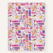 Carnet Motif de manucure à doodle mignon (Devant)