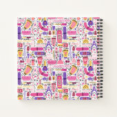 Carnet Motif de manucure à doodle mignon (Dos)