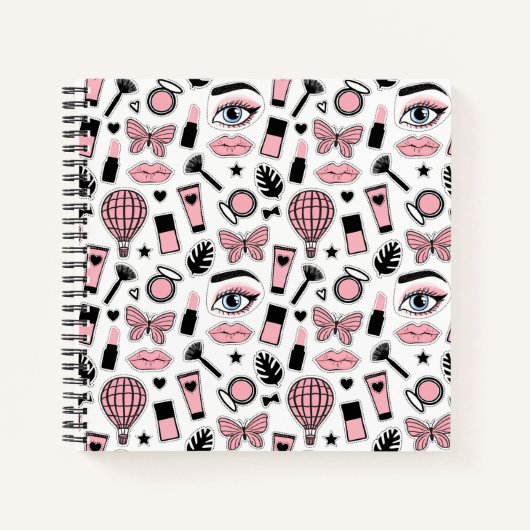 Carnet Motif de maquillage (Devant)