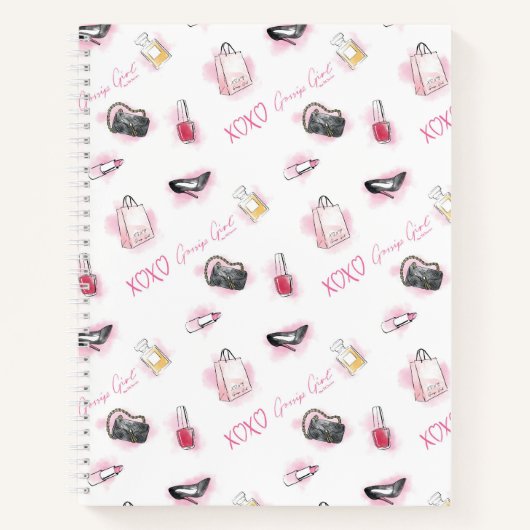 Carnet Motif de maquillage pour filles Gossip (Devant)
