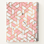 Carnet Motif de marbre géométrique (Dos)