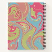 Carnet Motif de marbre rose et vert (Dos)