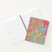Carnet Motif de marbre rose et vert (Intérieur)
