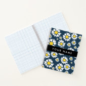 Carnet Motif de marguerite, marguerites blanches, Votre n (Intérieur)