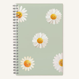 Carnet Motif de marguerite souriante mignon Floral de pri