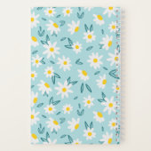 Carnet Motif de marguerites sucrées personnalisé (Verso)