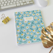 Carnet Motif de marguerites sucrées personnalisé