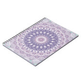 Carnet Motif de médaillon lavande et violet (Côté gauche)