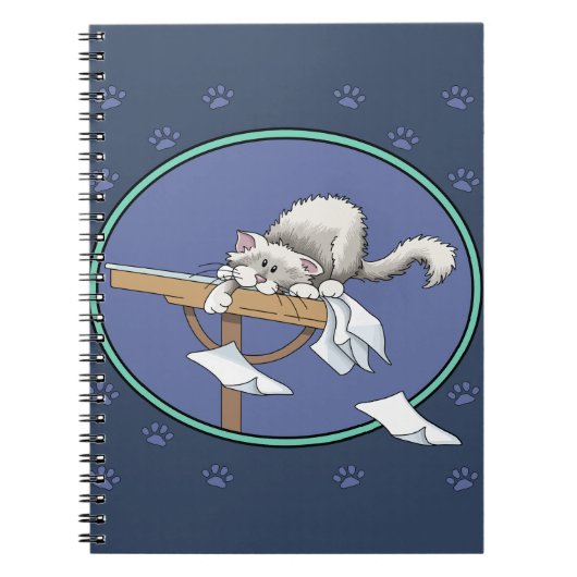 Carnet Motif de méfaits de chat (Devant)