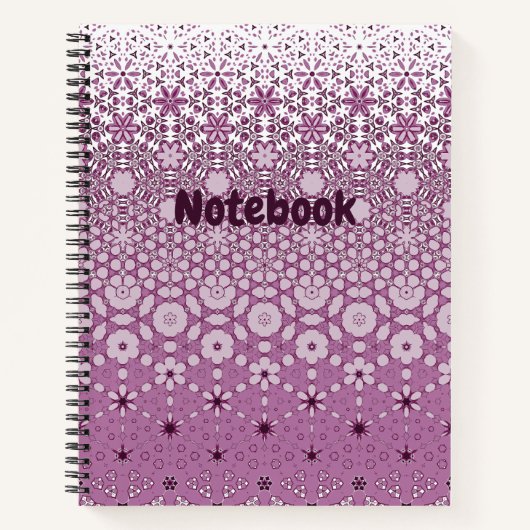 Carnet Motif de métamorphose florale (Devant)