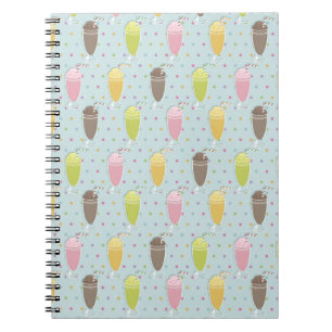 Carnet Motif de Milkshake