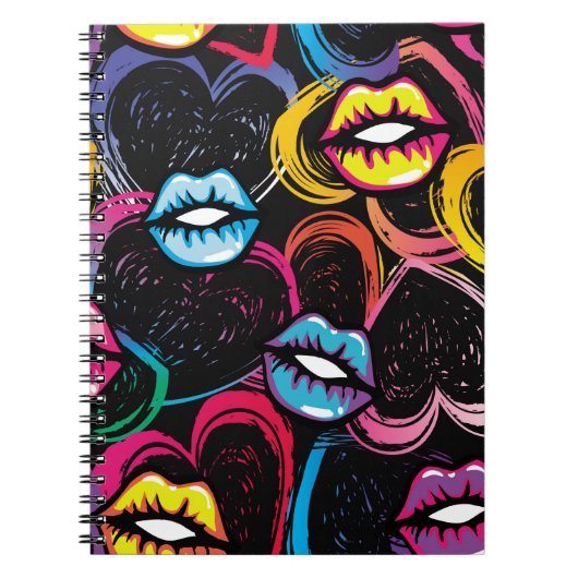 Carnet motif de mode sans couture Abstrait. style de beau (Devant)