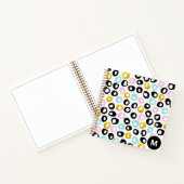 Carnet Motif de monogramme à points abstraits tendance (Intérieur)