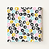 Carnet Motif de monogramme à points abstraits tendance (Dos)