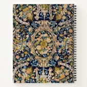 Carnet Motif de moquette fleurie décorative (Dos)