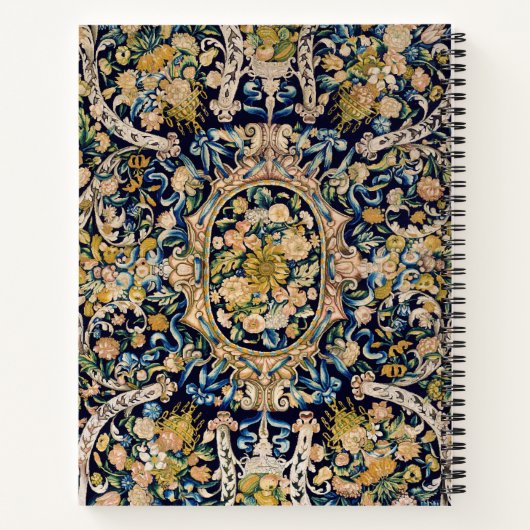 Carnet Motif de moquette fleurie décorative (Dos)