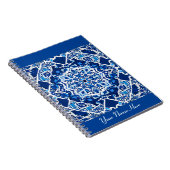 Carnet Motif de mosaïque en Indigo et Cobalt Blue (Côté Droit)
