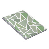 Carnet Motif de mosaïque vert olive (Côté Droit)