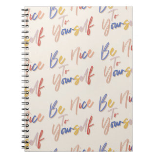 Carnet Motif de motivation coloré tiré à la main