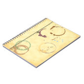 Carnet Motif de moulage à café Grunge Faux-Parchment (Côté gauche)