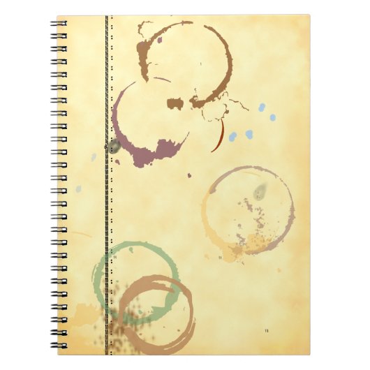 Carnet Motif de moulage à café Grunge Faux-Parchment (Devant)